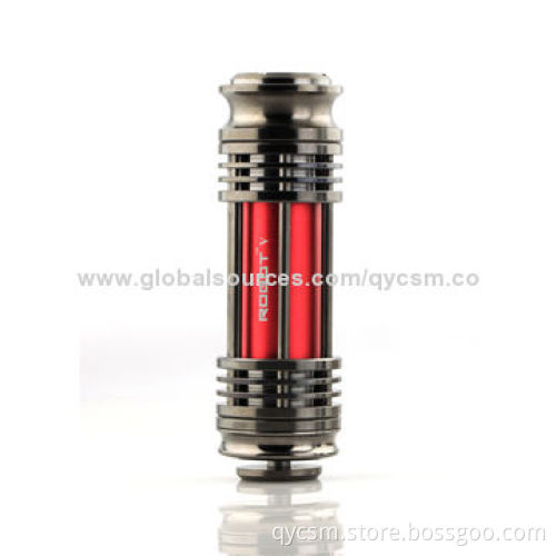 2014 New Arrival Aricon Robot V5 Rechargeable E Cigarettes, 2,000mAh 18650 Capacity, Stainless Steel